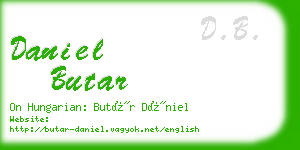 daniel butar business card